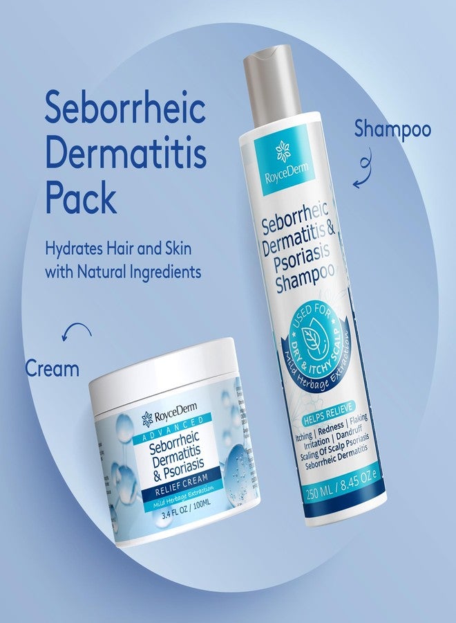 Roycederm Seborrheic Dermatitis & Psoriasis Scalp Treatment Kit – Shampoo + Cream for Dry Itchy Scalp, Dandruff, Folliculitis Relief, Anti-Itch & Soothing Care System - Image 2